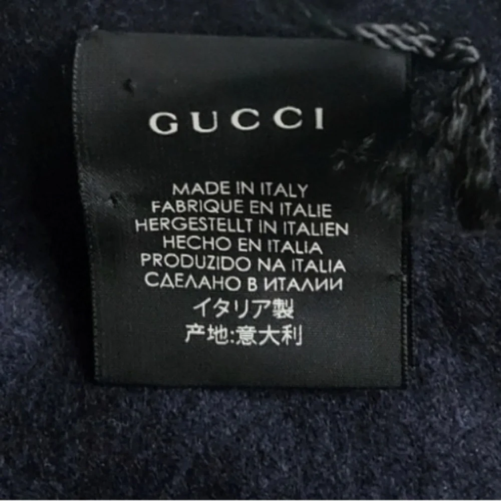Gucci LOVED Cashmere Sequin Scarf New - Picture 9 of 15